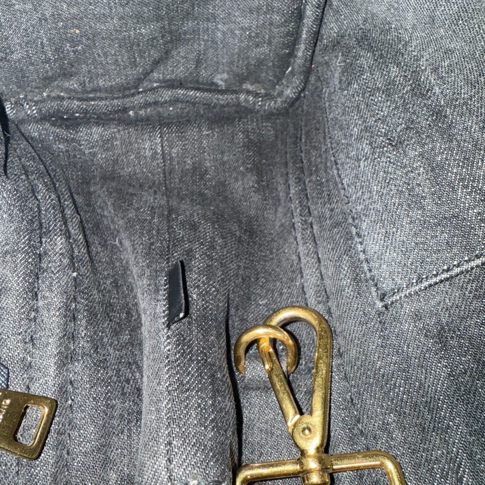 Prada Canapa Denim Tote w/Strap and Authenticity Card - Picture 4 of 13